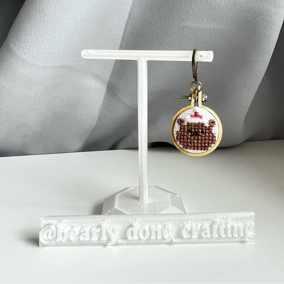 Handcrafted Santa Bear Charm - Picture 8 of 9